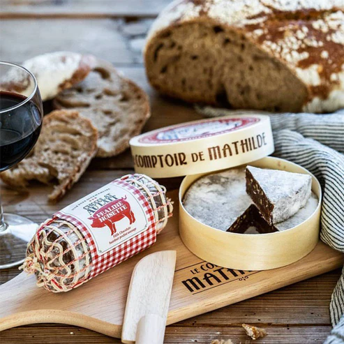 Camenbert et saucisson en chocolat