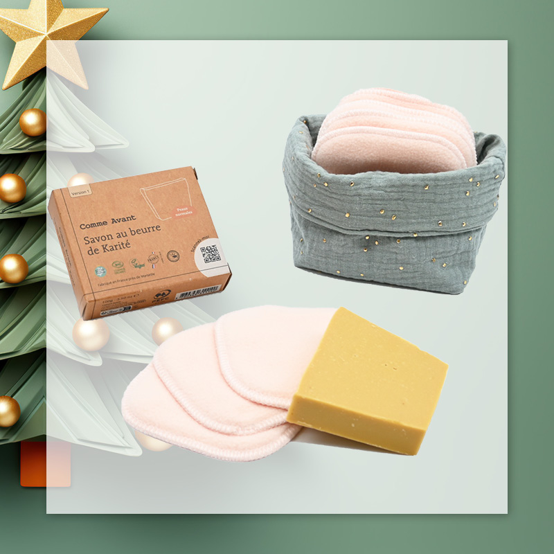 Liste de naissance écologique : Kit toilette bébé zéro déchet